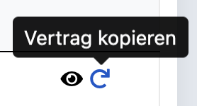 Vertrag kopieren/verlängern auf ZEIT.IO