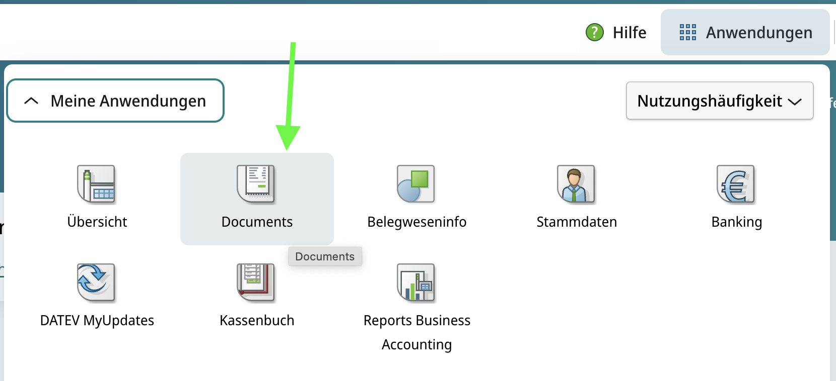 DATEV Belege/Documents