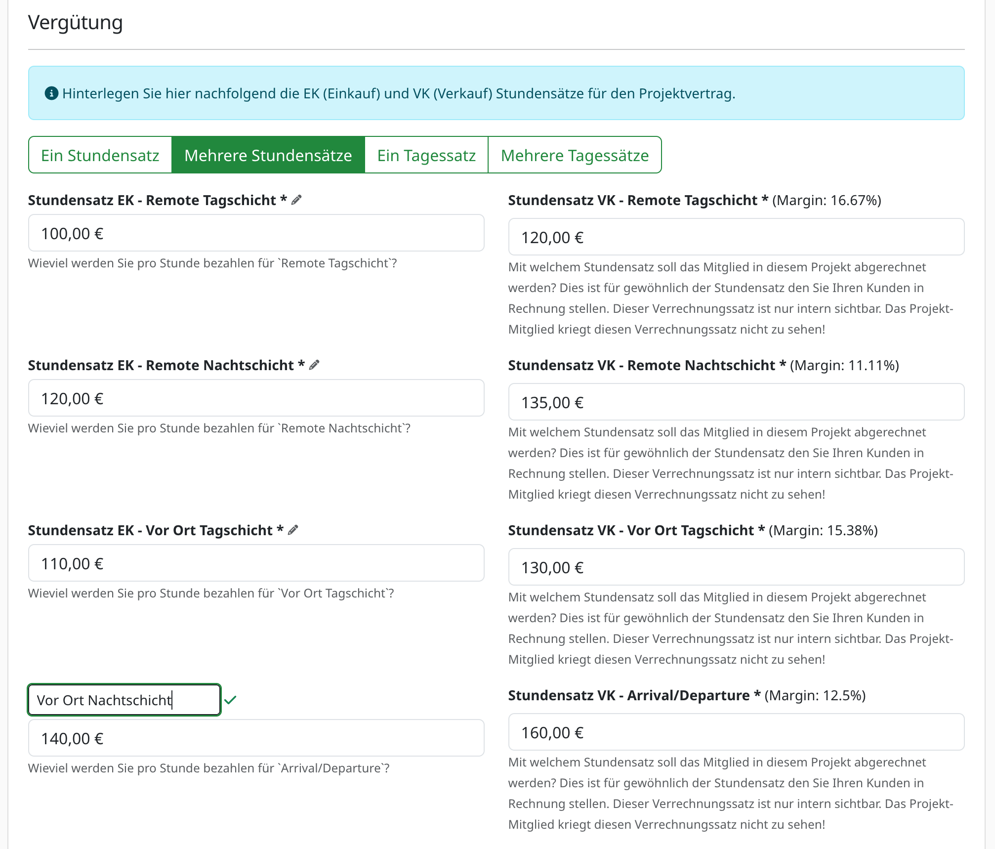 Individuelle Bezeichnungen für Stundenkategorien auf ZEIT.IO
