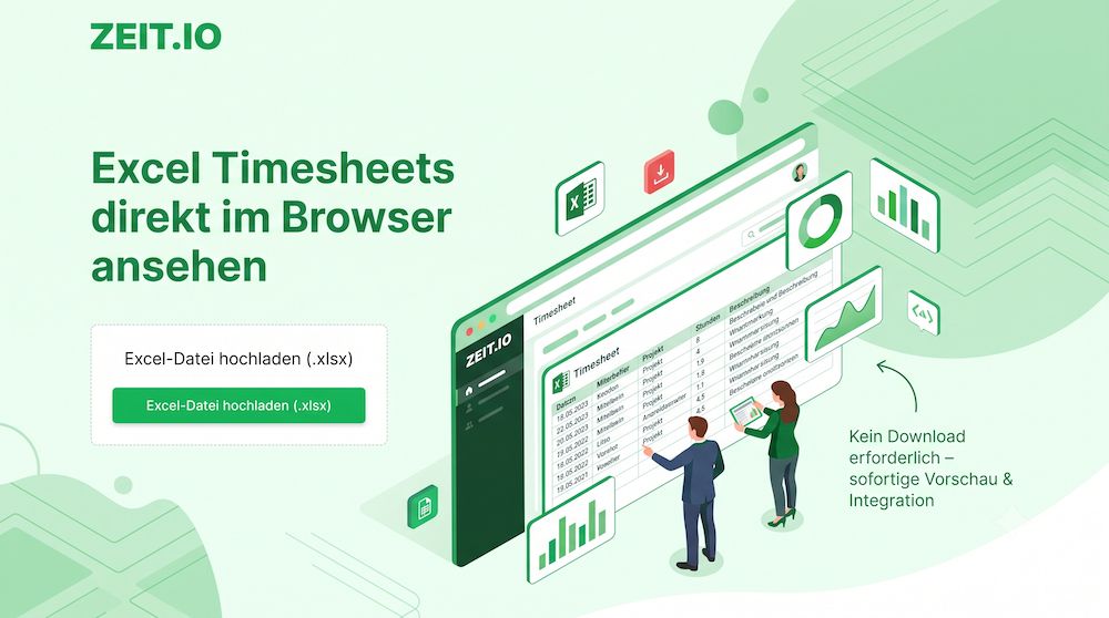 Excel Timesheets on ZEIT.IO