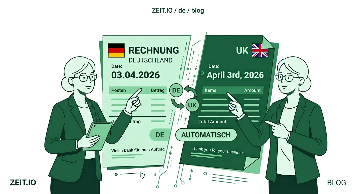 ZEIT.IO - Language and Date-Format at Customer level