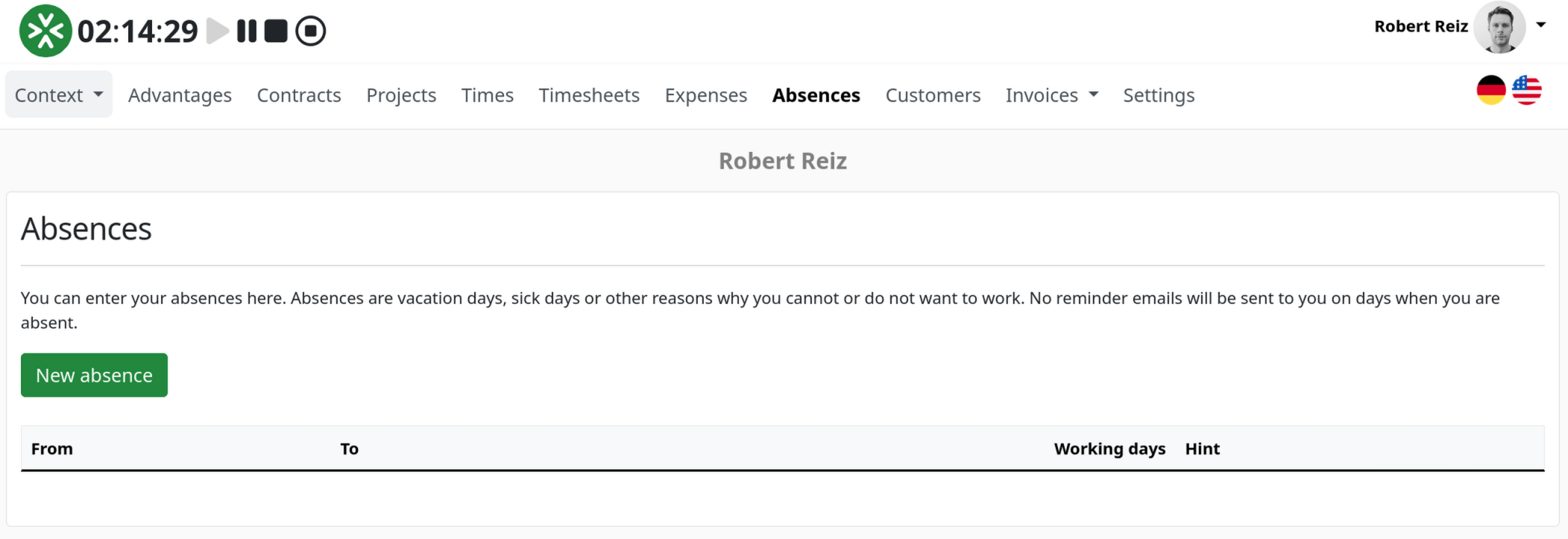 abence