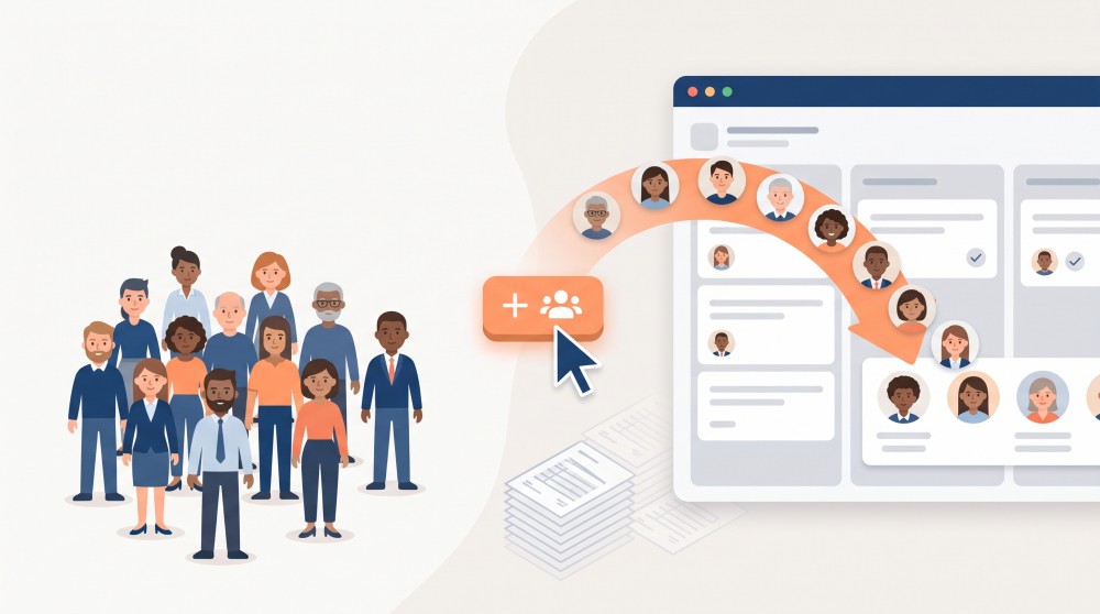 Add all employees to the project with one click